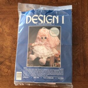 🌻2/$20🌻80's Vintage Baby Tricia Pink Soft Sculptured Doll Kit  16" Tall